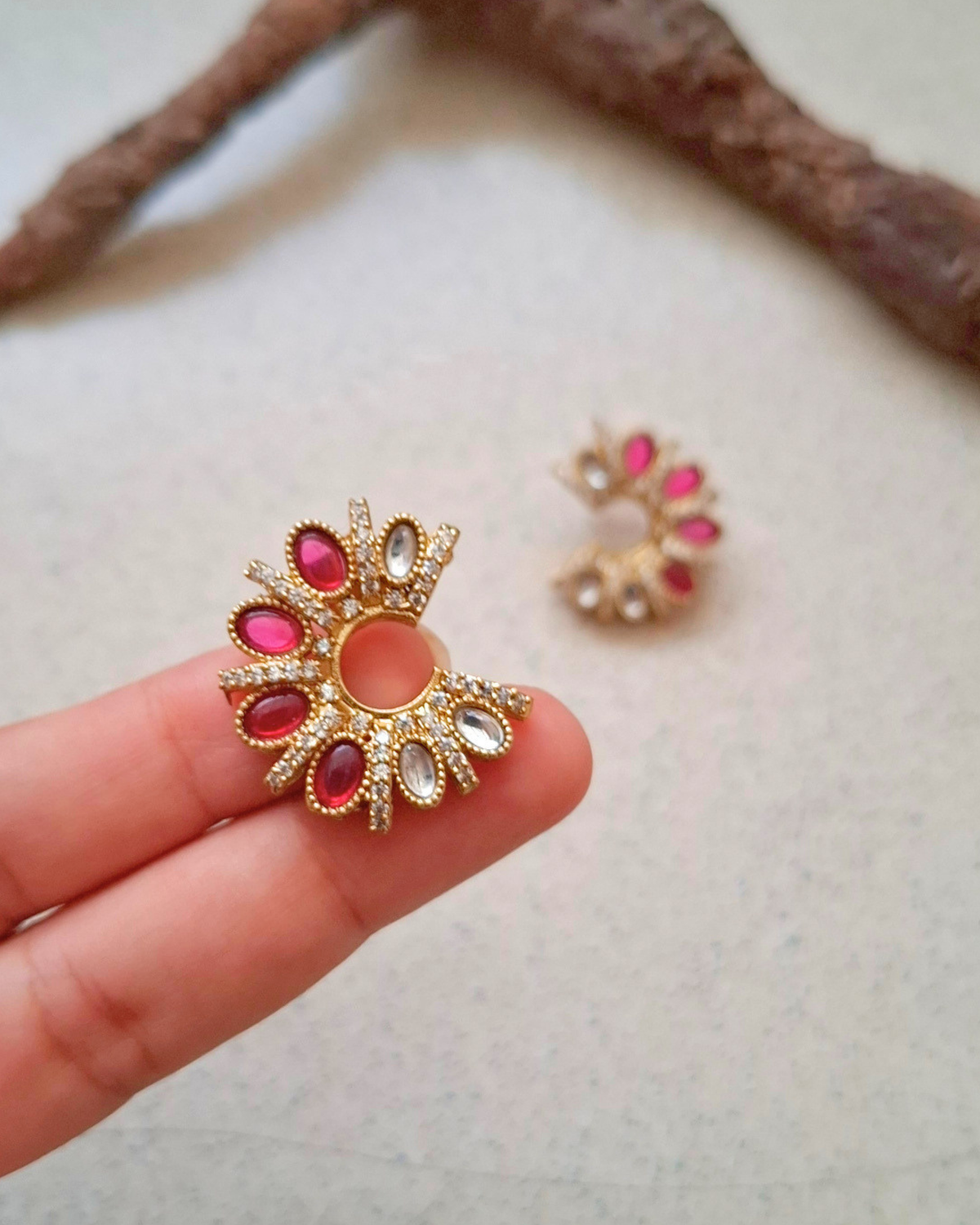 Heer Brass Earrings