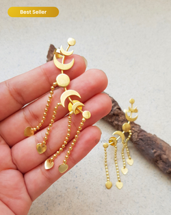 Kaashvi Brass Earcuffs