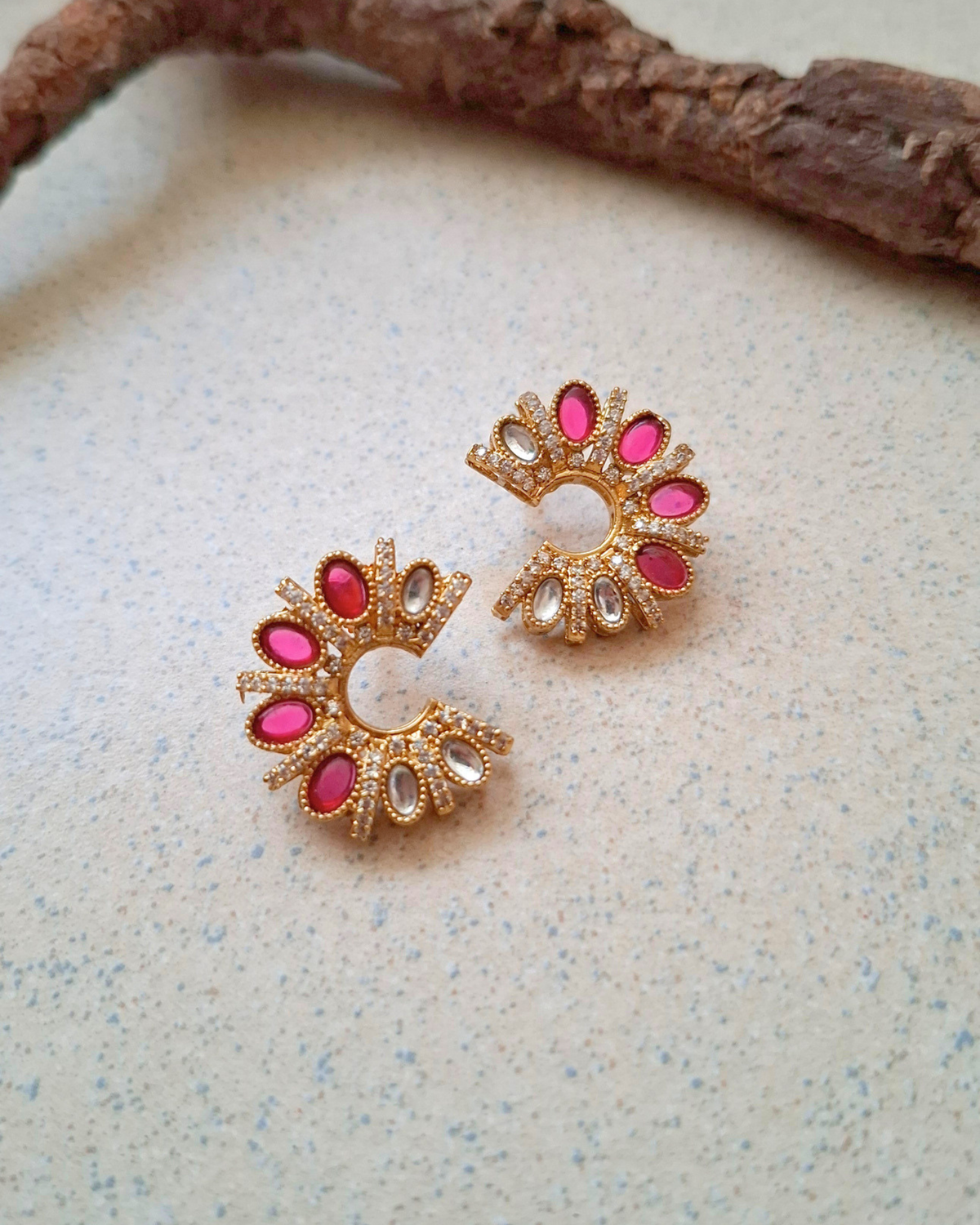 Heer Brass Earrings