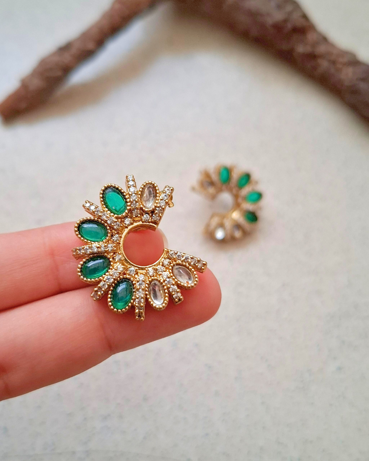 Heer Brass Earrings