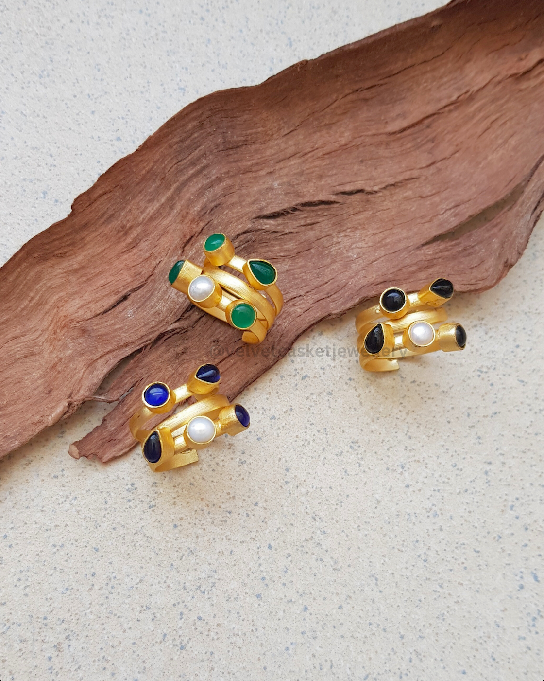 Oona Brass Adjustable Ring