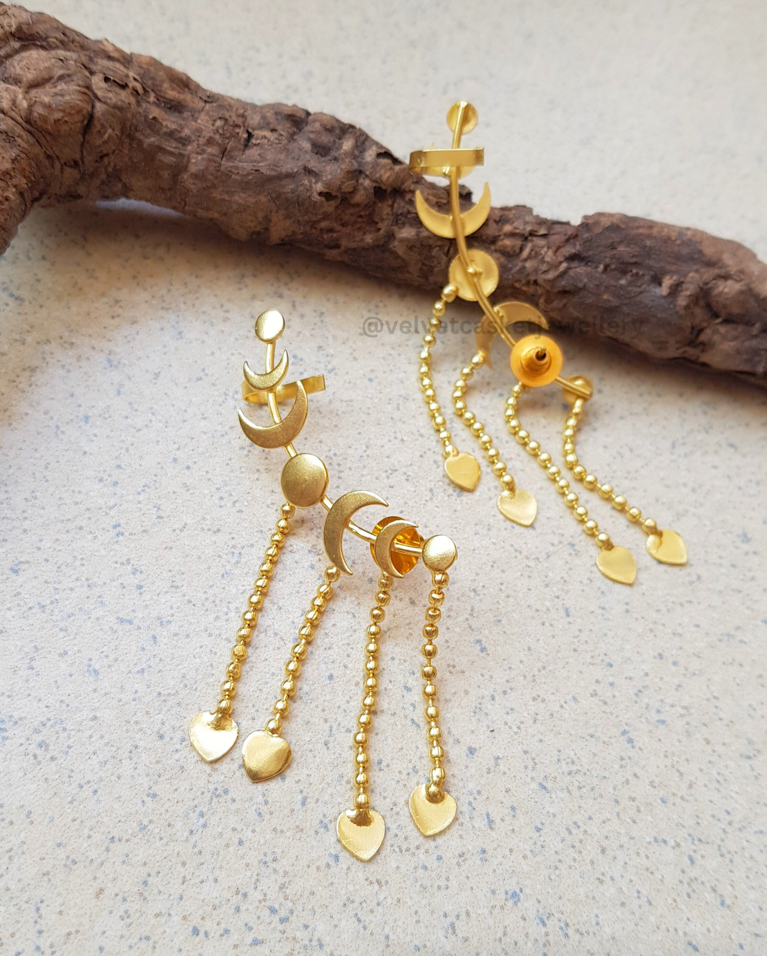 Kaashvi Brass Earcuffs