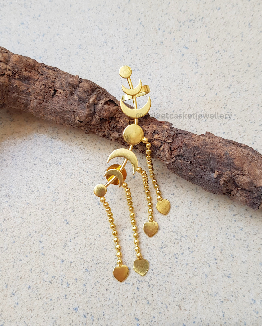 Kaashvi Brass Earcuffs