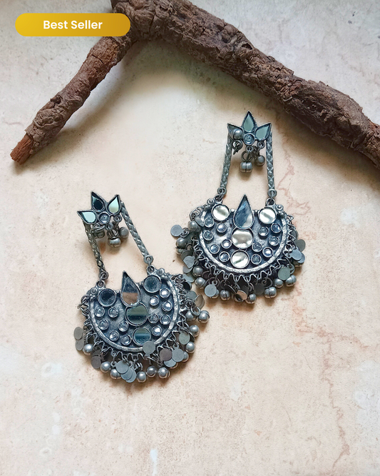 Aks Oxidised Earrings