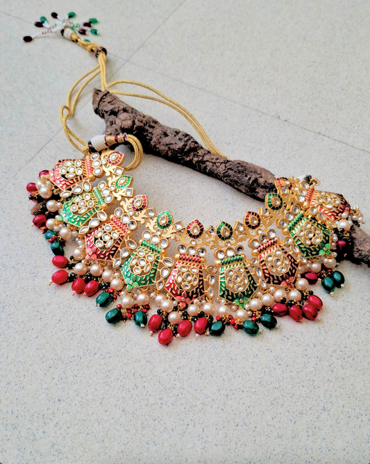 Inaara Meenakari Necklace Set