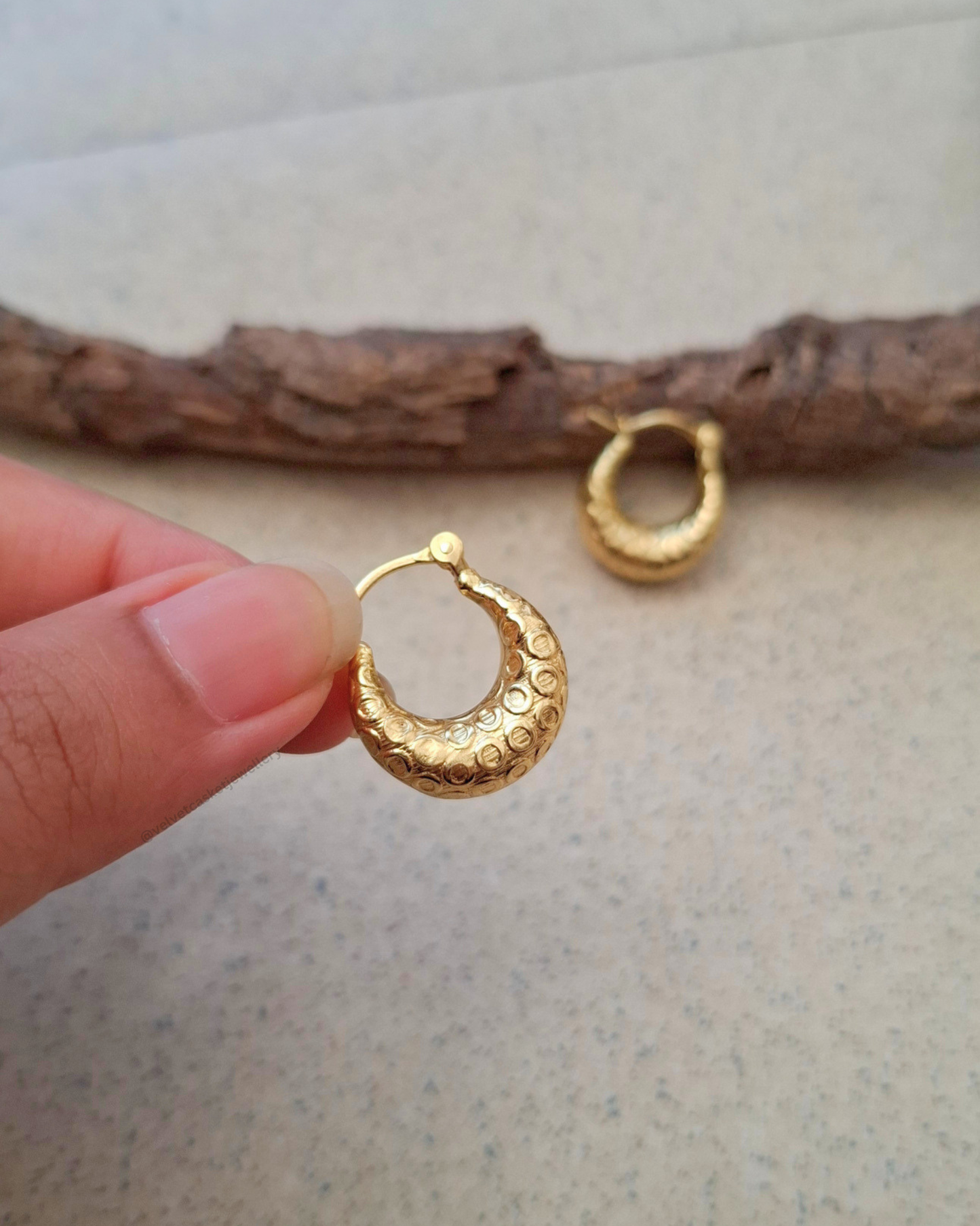 Aurelia Brass Hoops