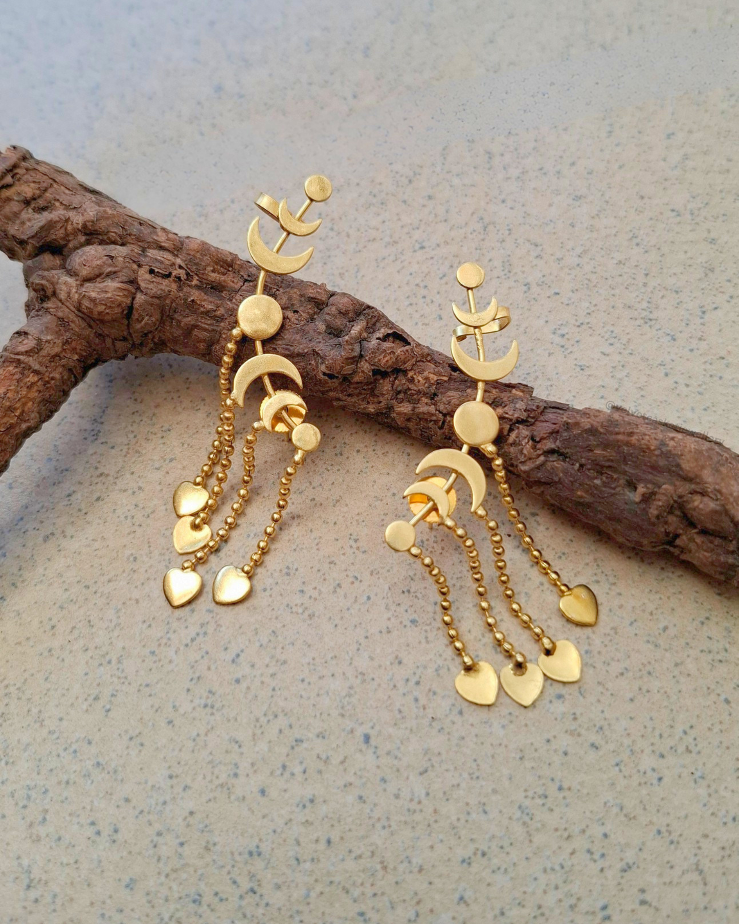 Kaashvi Brass Earcuffs