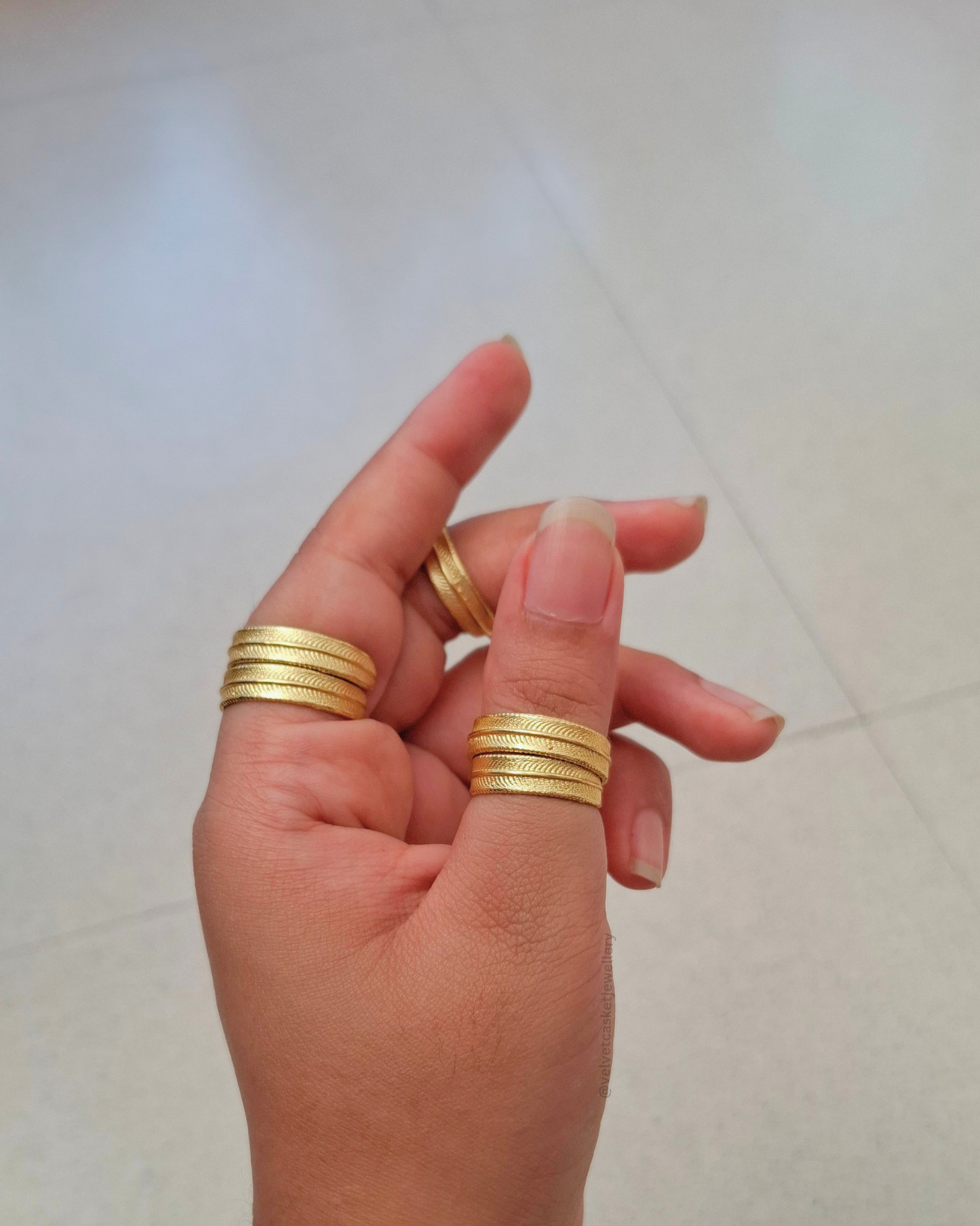 Coco Brass Adjustable Ring