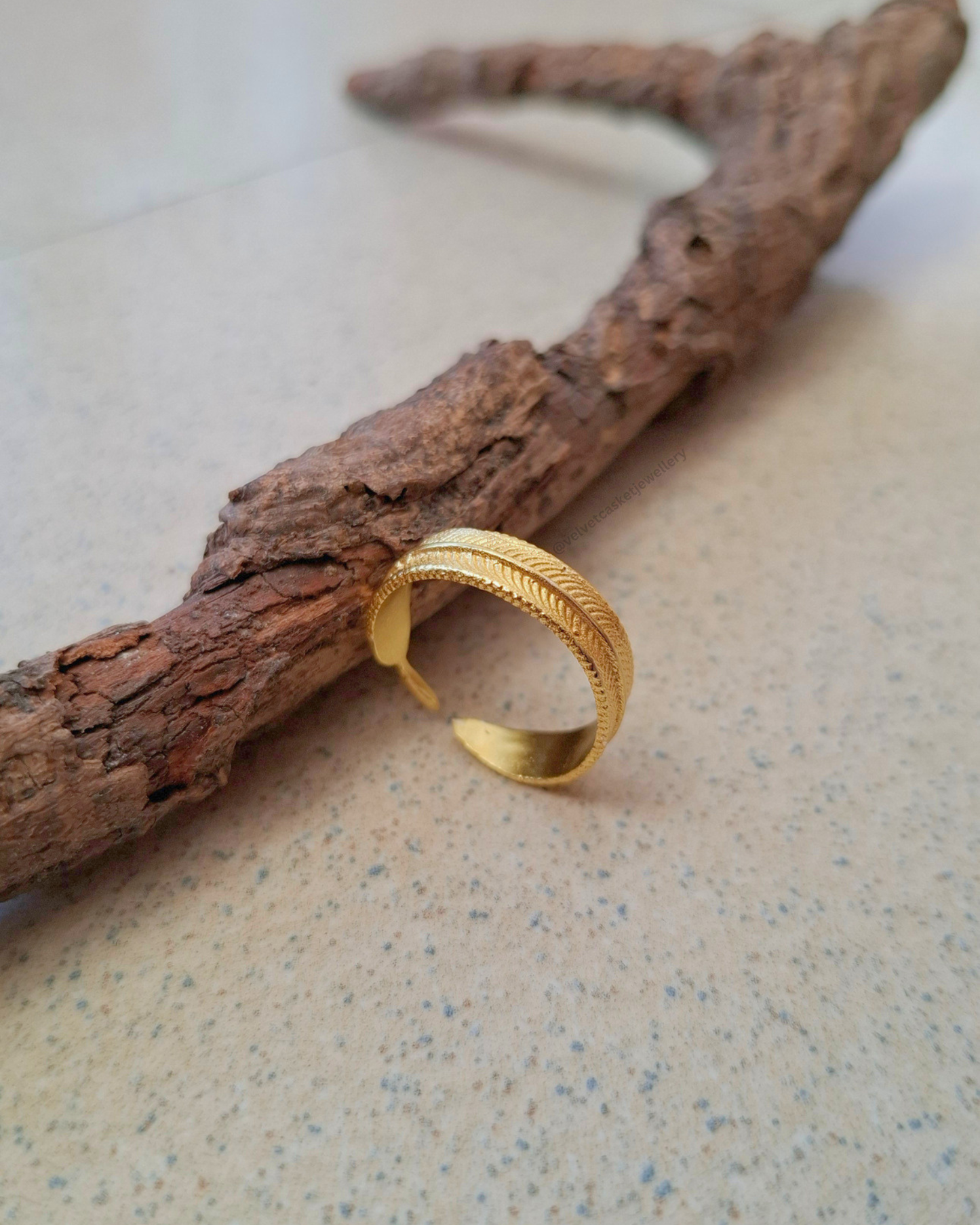 Coco Brass Adjustable Ring